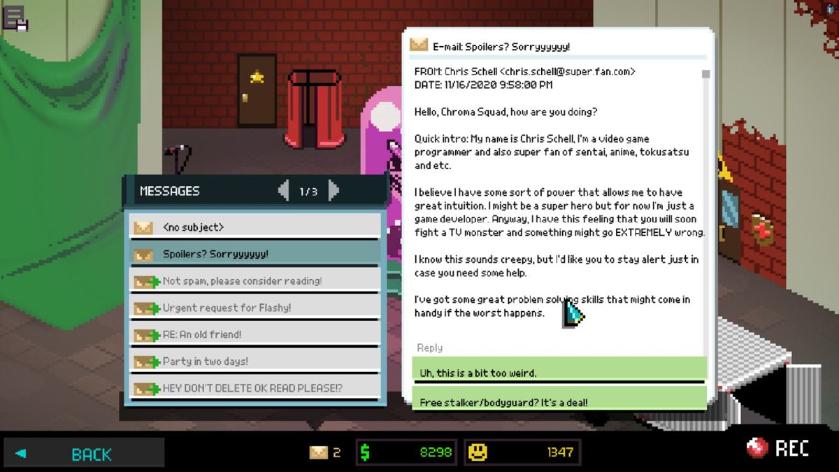 Chroma Squad screenshot 3 for Nintendo Switch